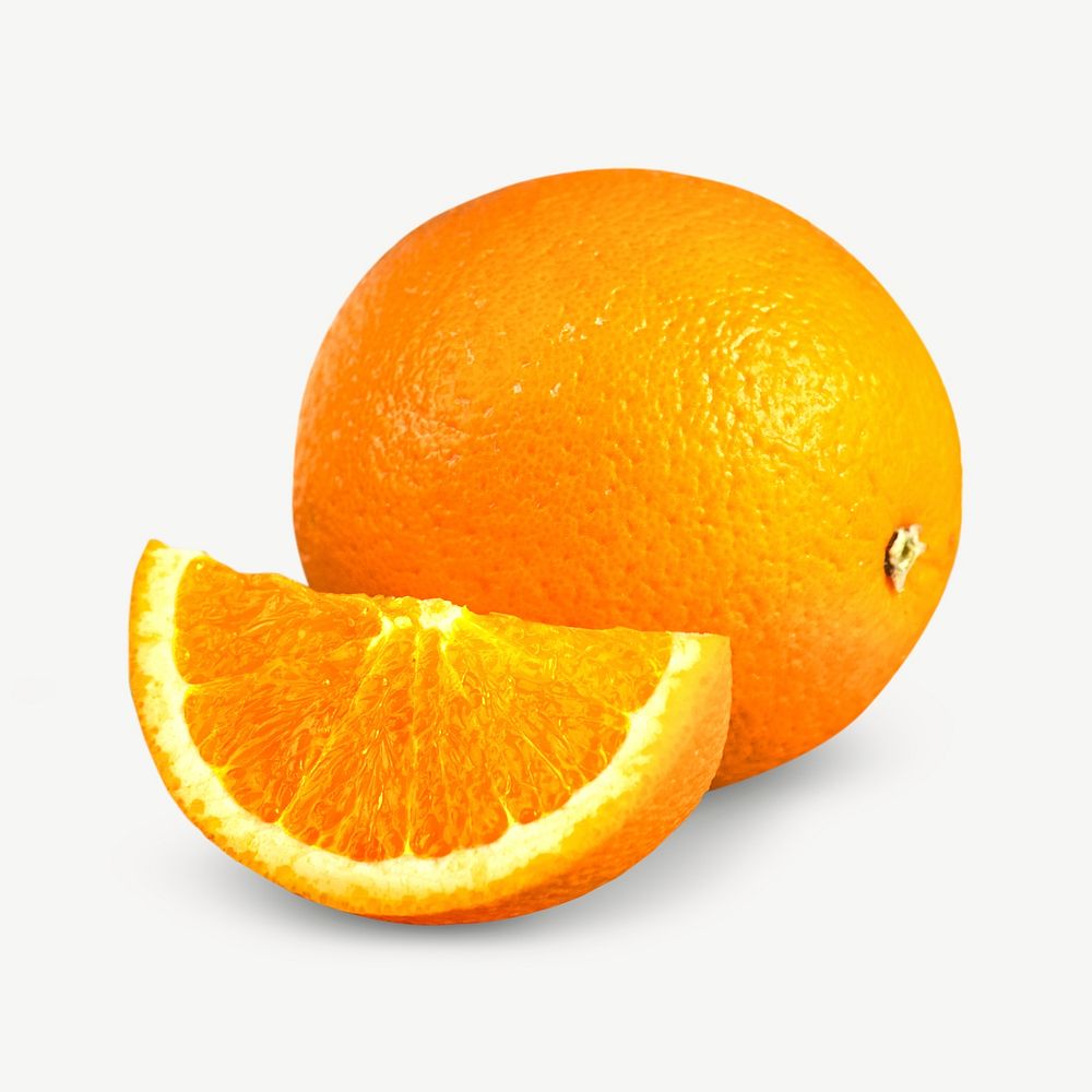 Juicy fresh orange healthy food psd
