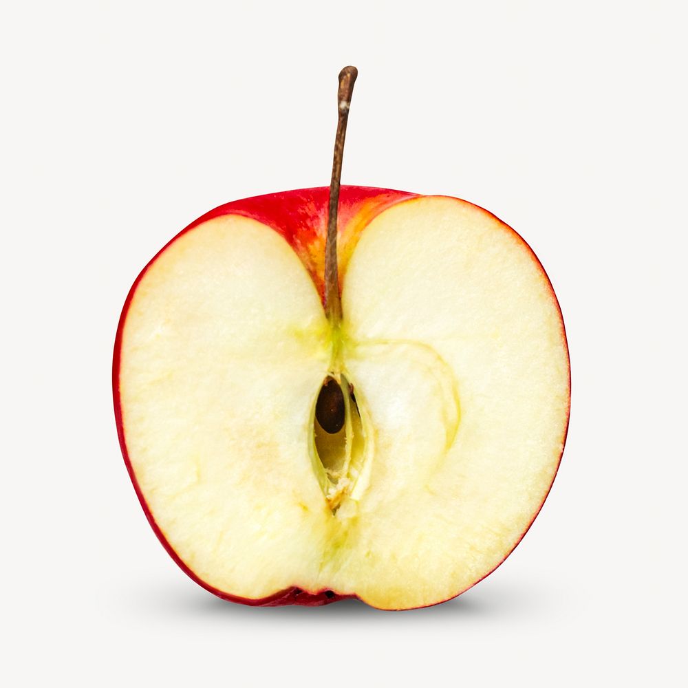 Fresh red apple isolated image