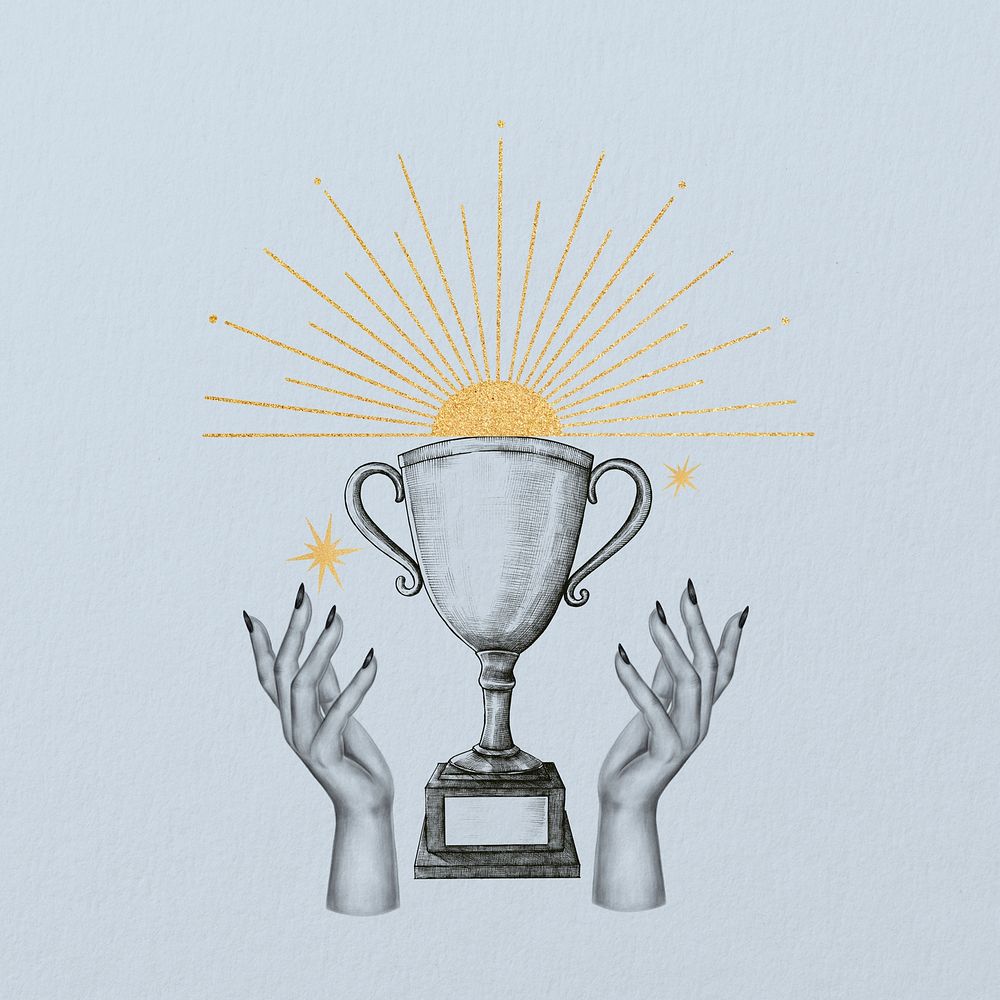 Aesthetic trophy illustration remix