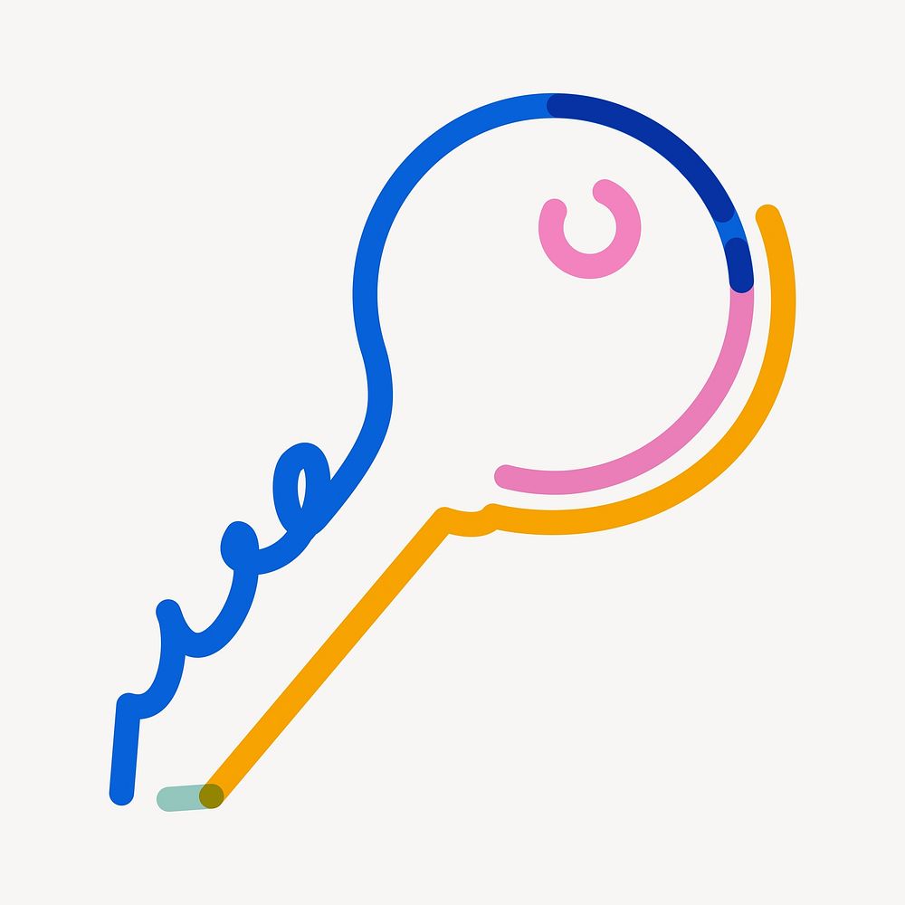 Key pop doodle line art | Free Photo - rawpixel