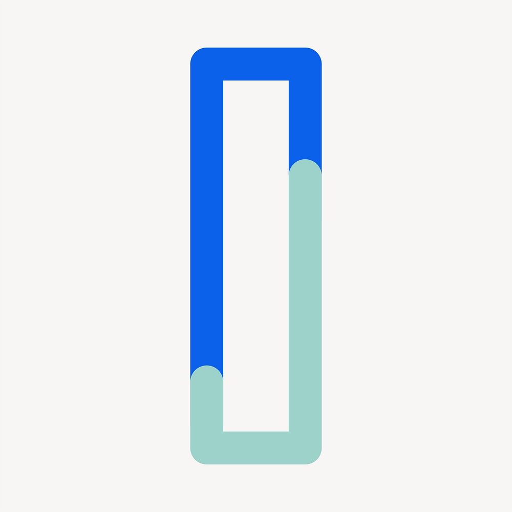 Blue rectangle pop doodle line art vector