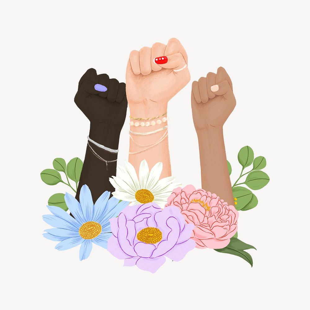 Women's rights, diversity illustration