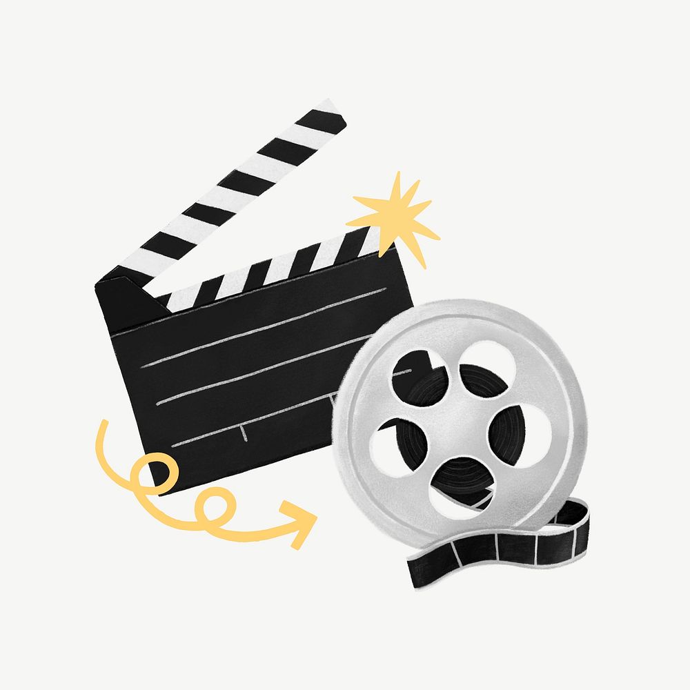Movie entertainment, film design element psd