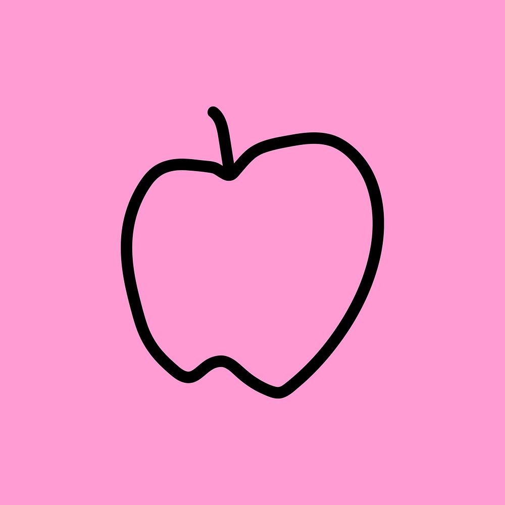 Nutritious sweet apple graphic element  vector