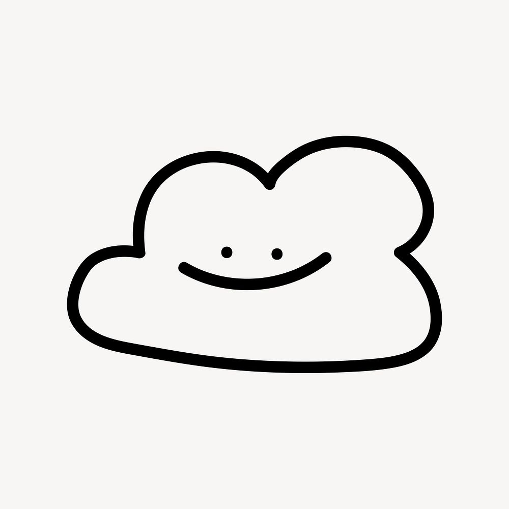 Cloud weather sky  doodle graphic