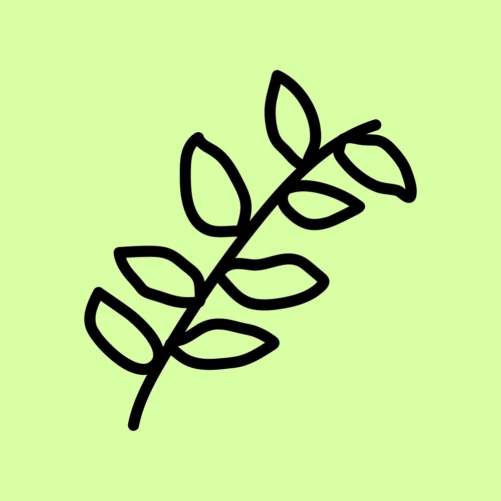 Leaf nature ecology graphic element  vector