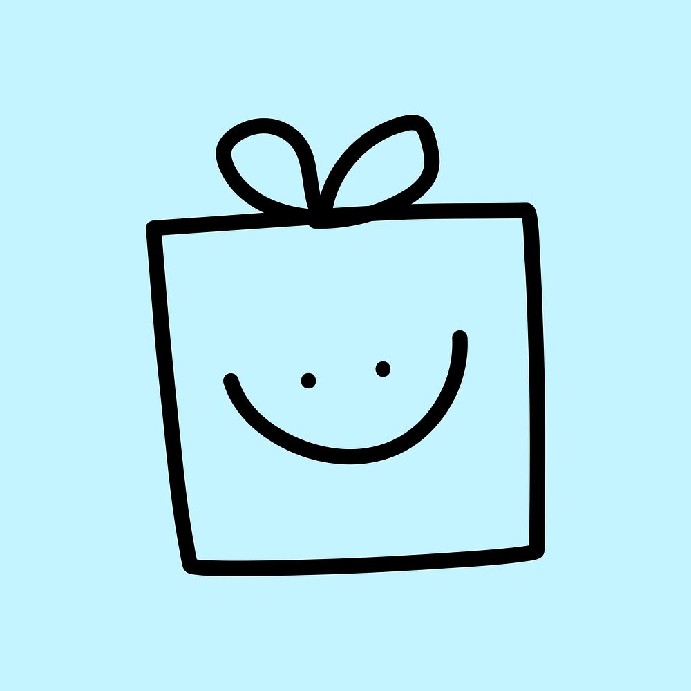 Happy special gift doodle graphic