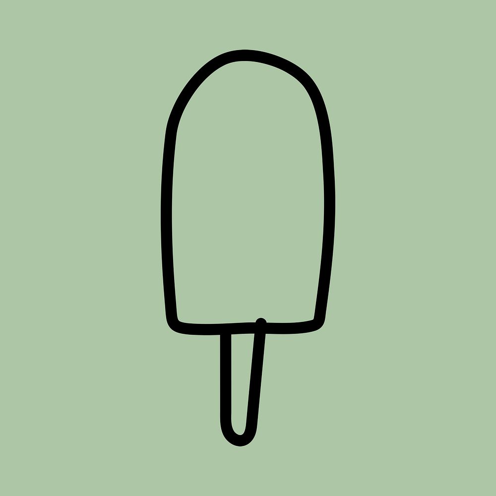 Summer ice popsicle graphic element vector