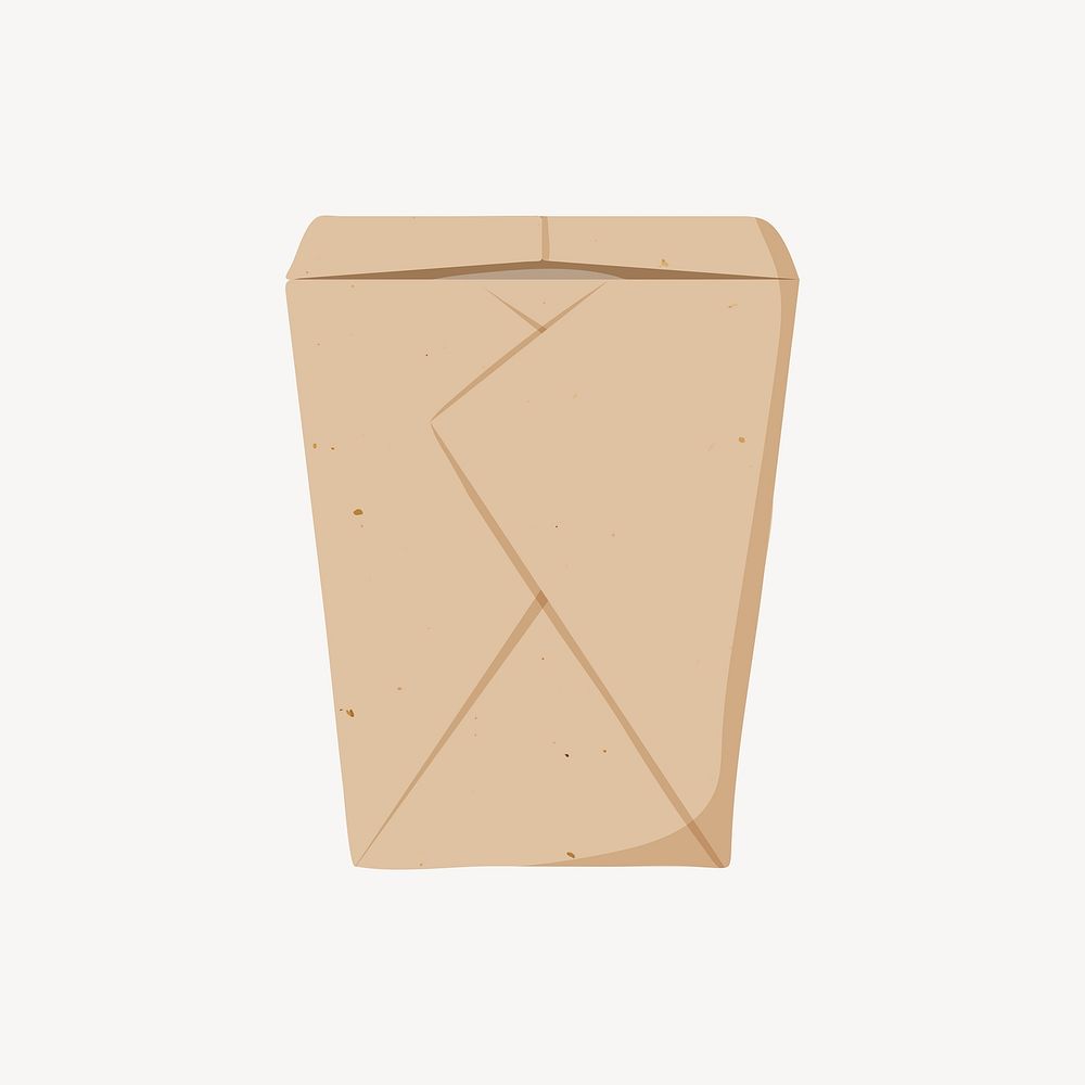 Takeaway box, eco-friendly product illustration vector