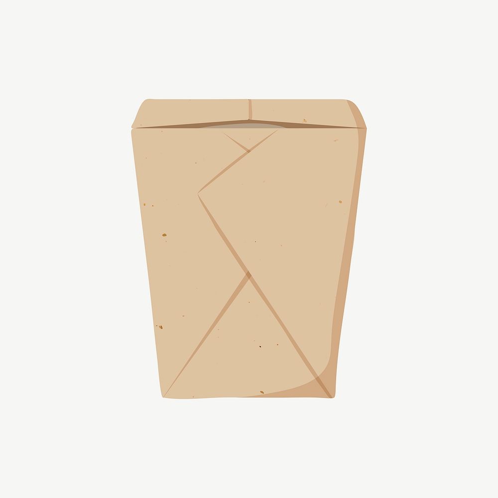 Takeaway box, eco-friendly product illustration psd