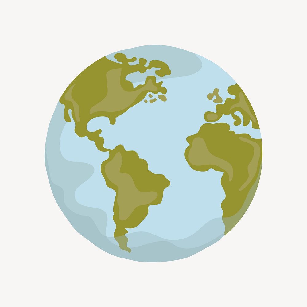 Earth planet, environment illustration vector