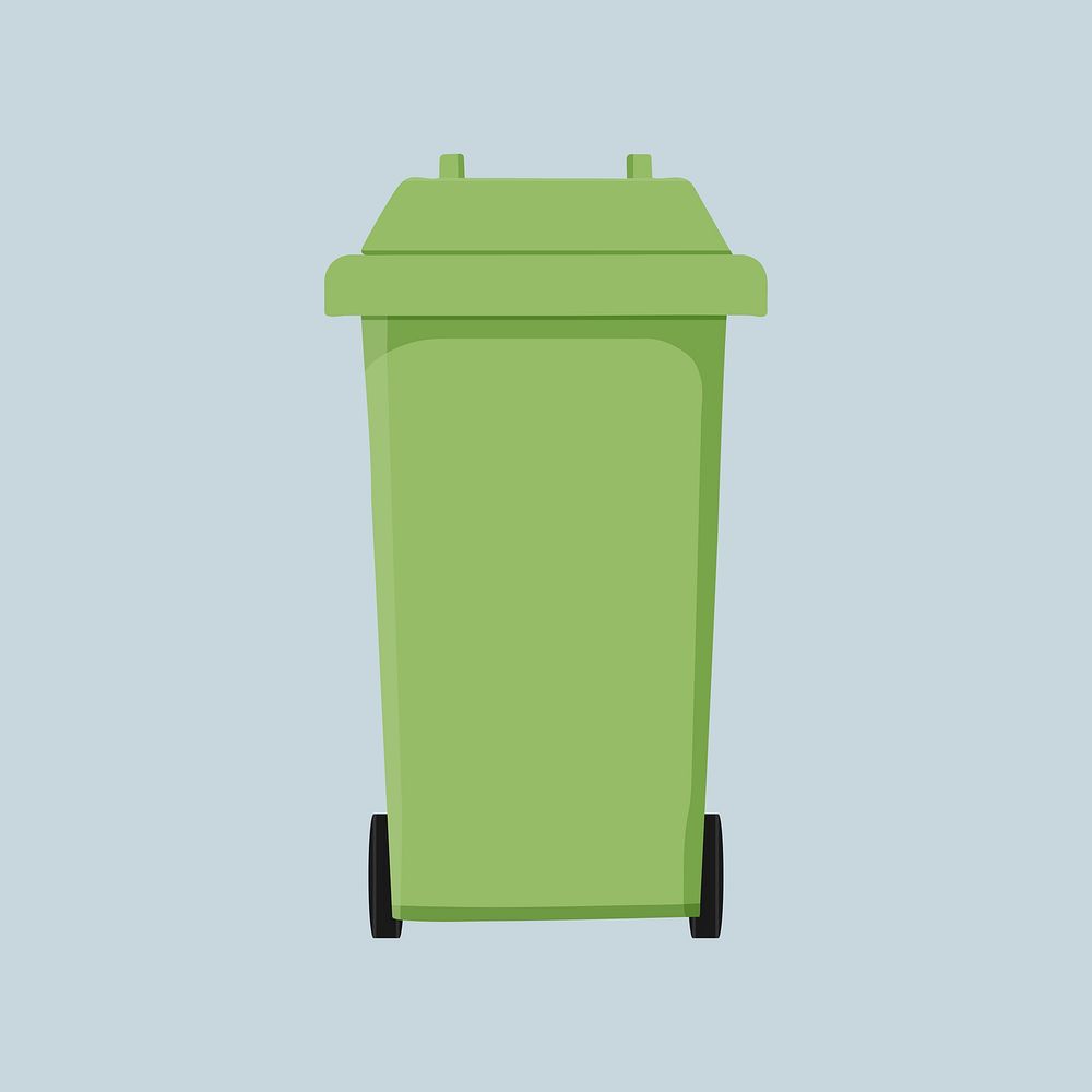 Recycle bin, environment illustration vector