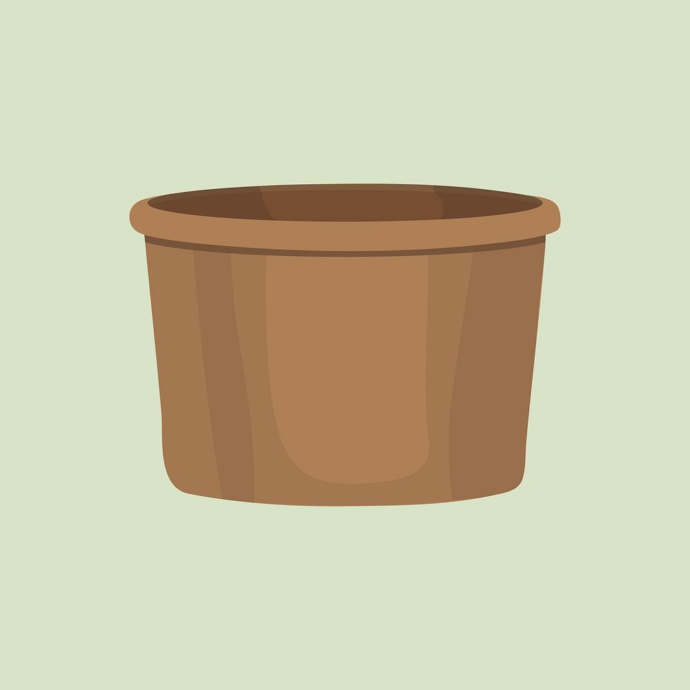 Takeaway paper bowl, eco-friendly product illustration