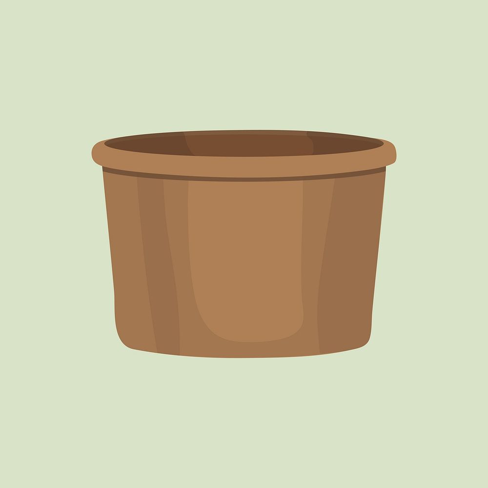 Takeaway paper bowl, eco-friendly product illustration vector