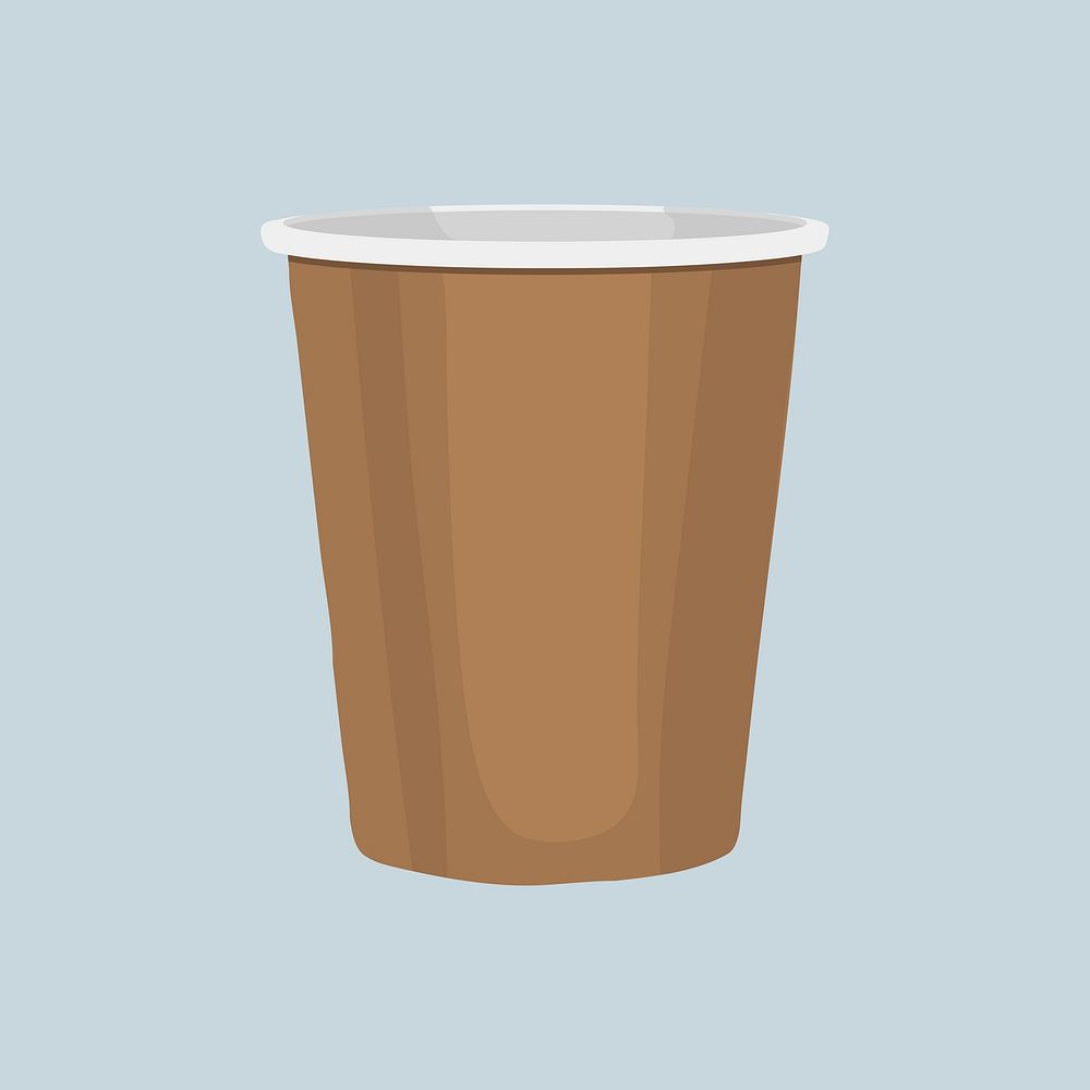 Paper cup, eco-friendly product illustration