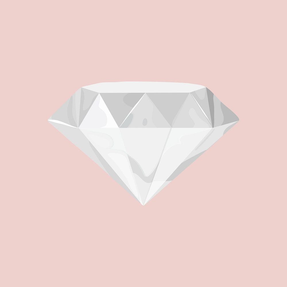 Diamond collage element vector