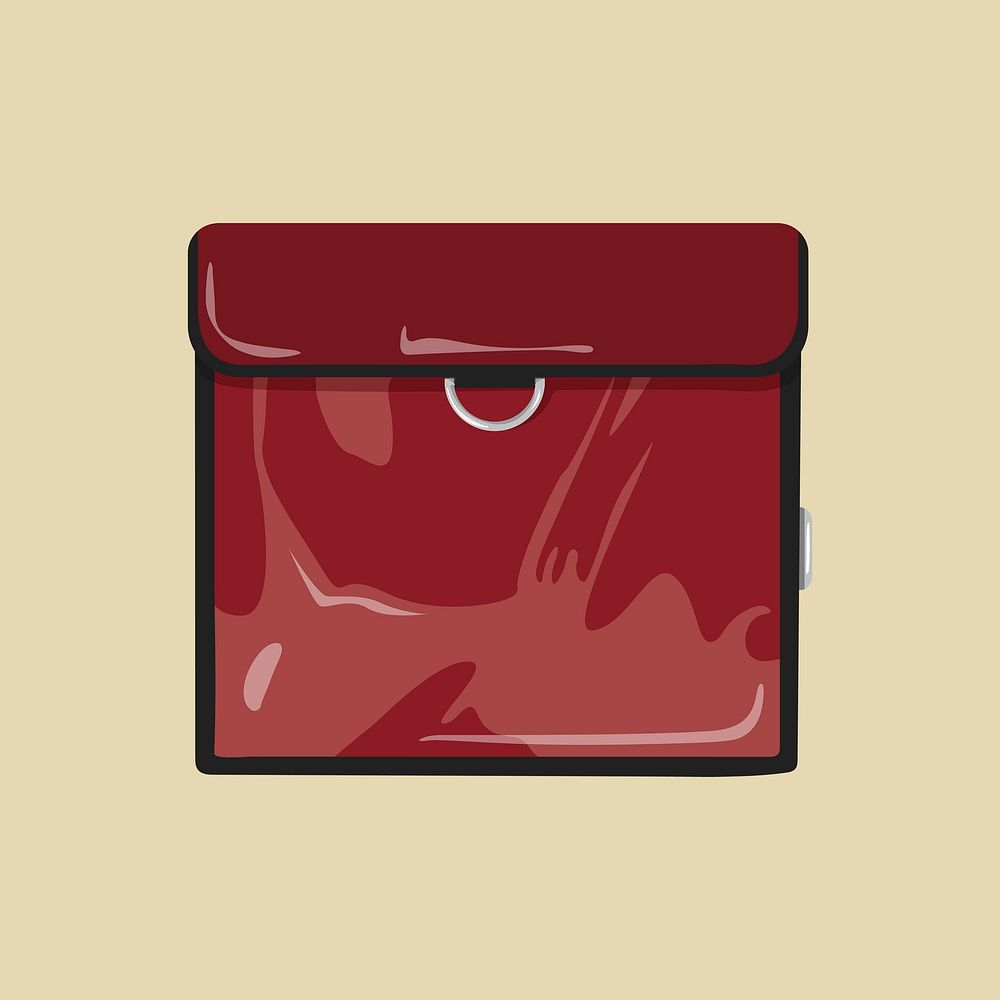 Food delivery bag, object illustration psd