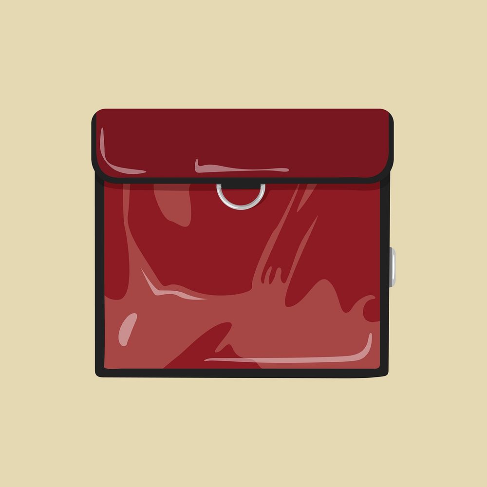 Food delivery bag, object illustration vector
