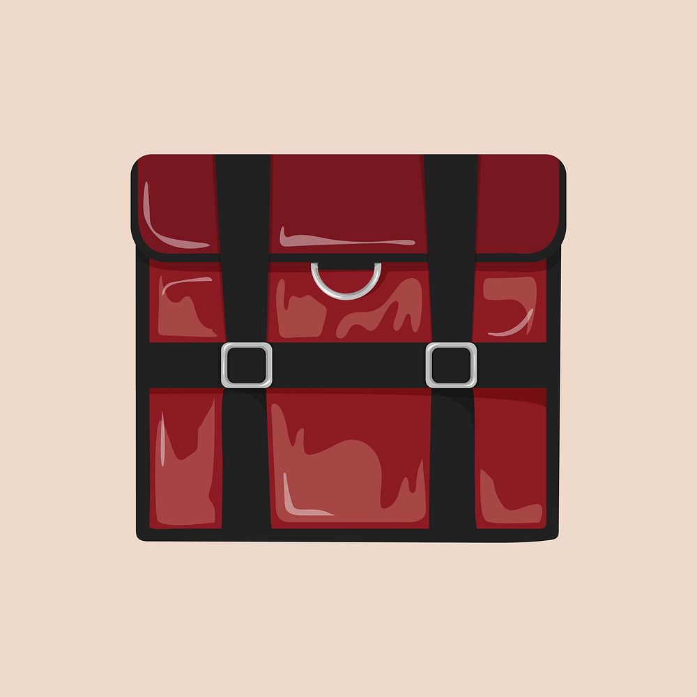 Food delivery bag, object illustration