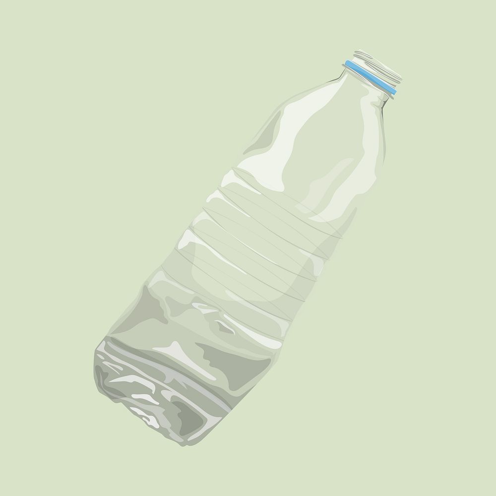 Used plastic bottle illustration