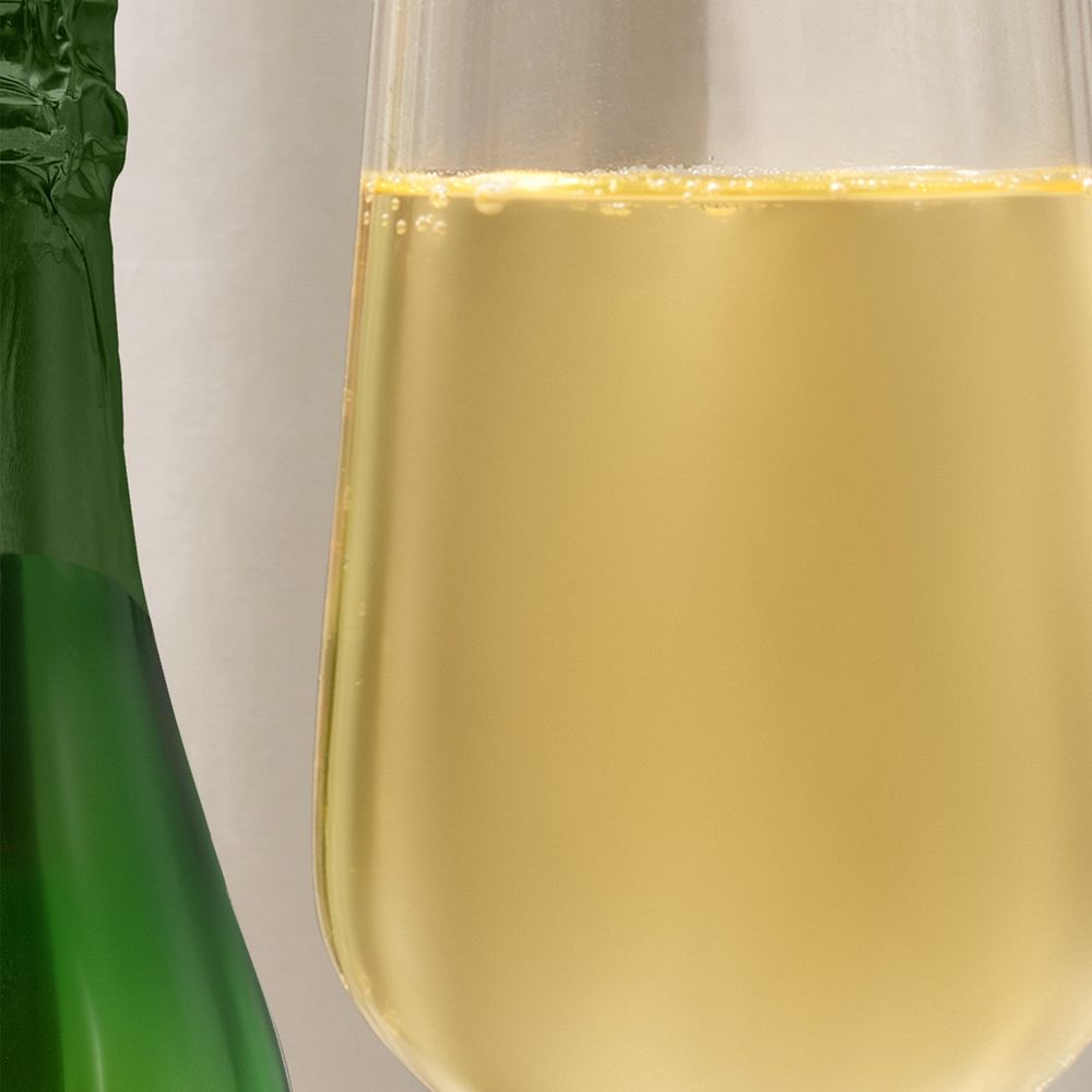 Champagne glass border background