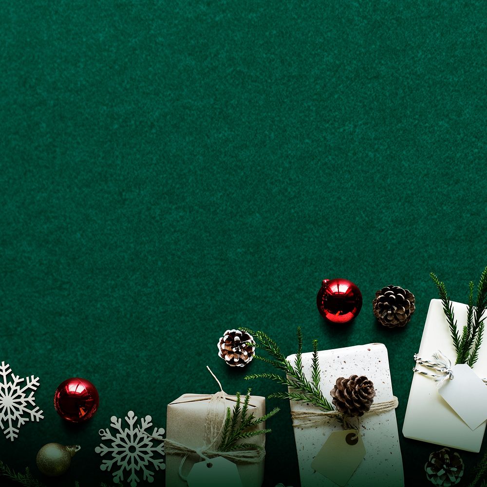 Christmas festival green background