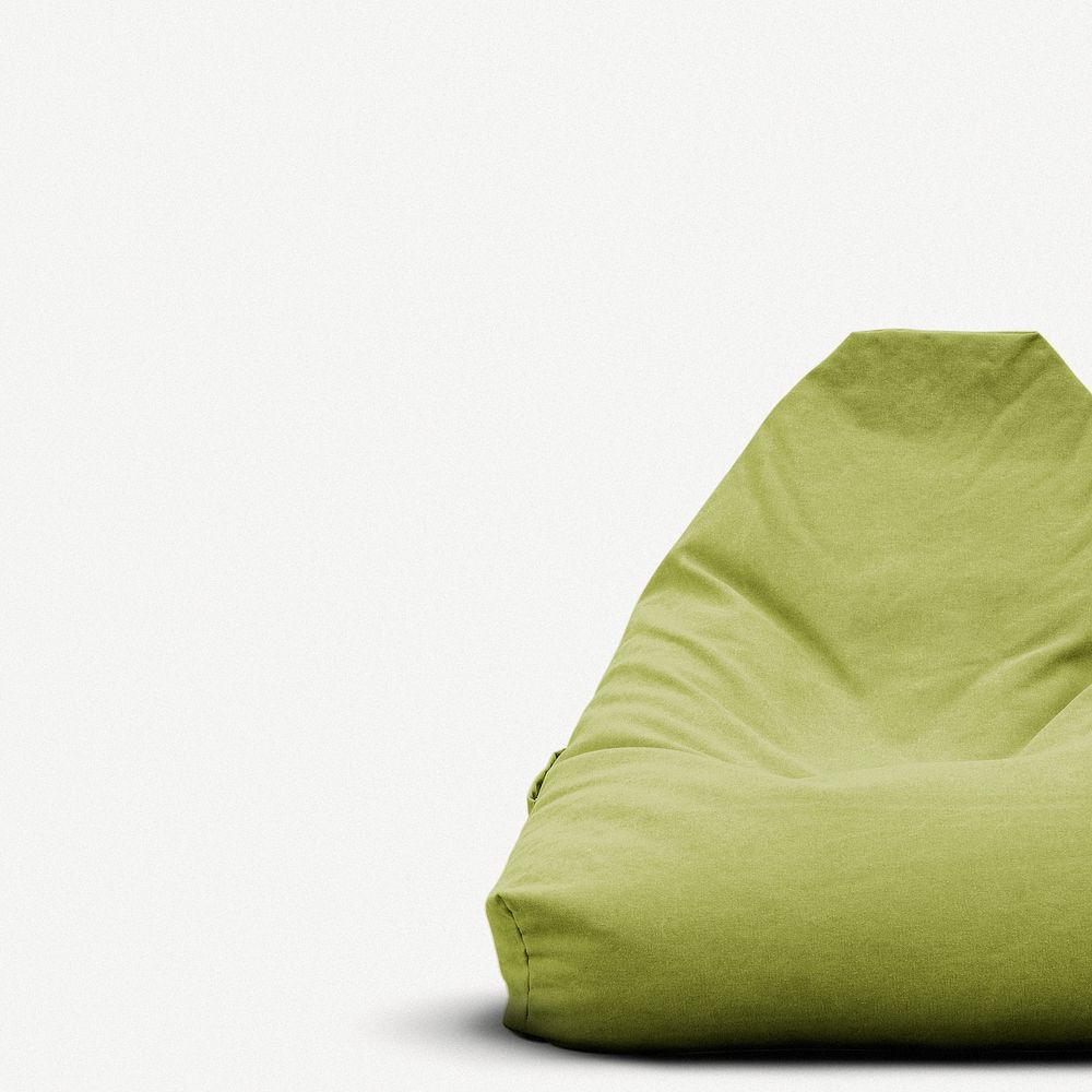 Green bean bag background