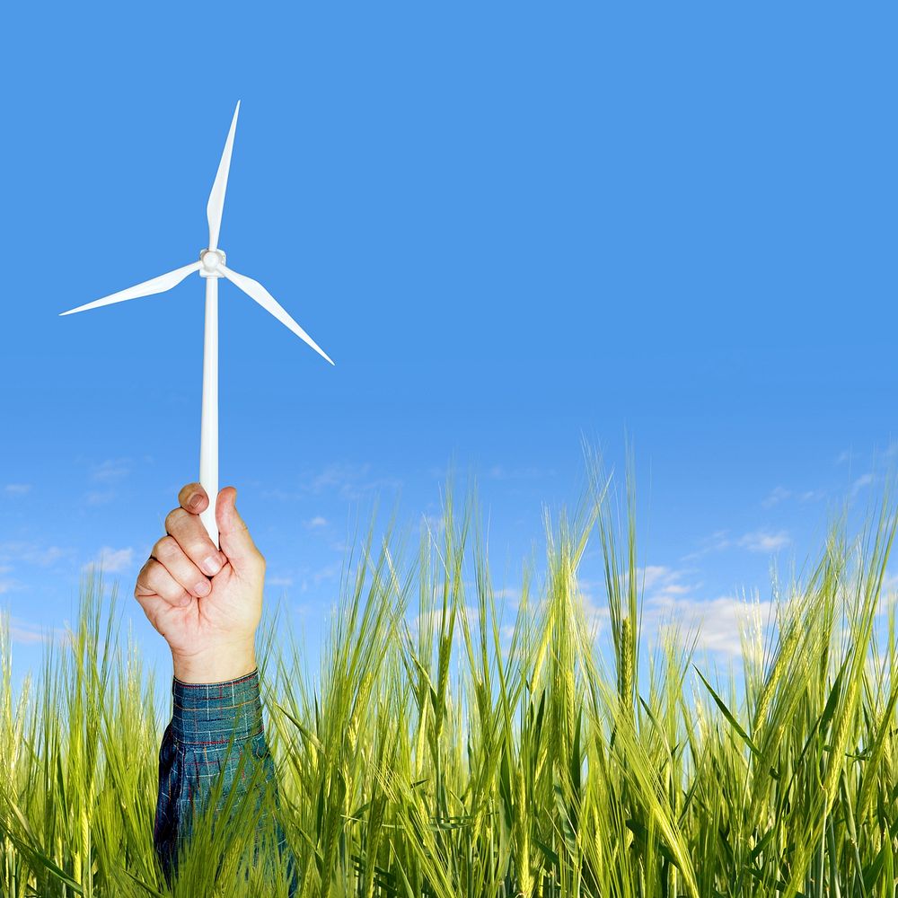 Wind turbine background