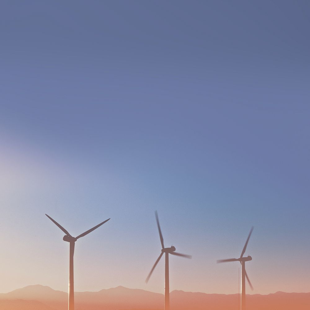 Wind power background