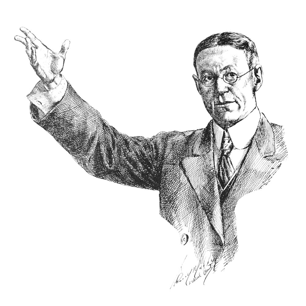 Francis Heney, as depicted in Looters of the Public Domain by Puter and Stevens, 1908