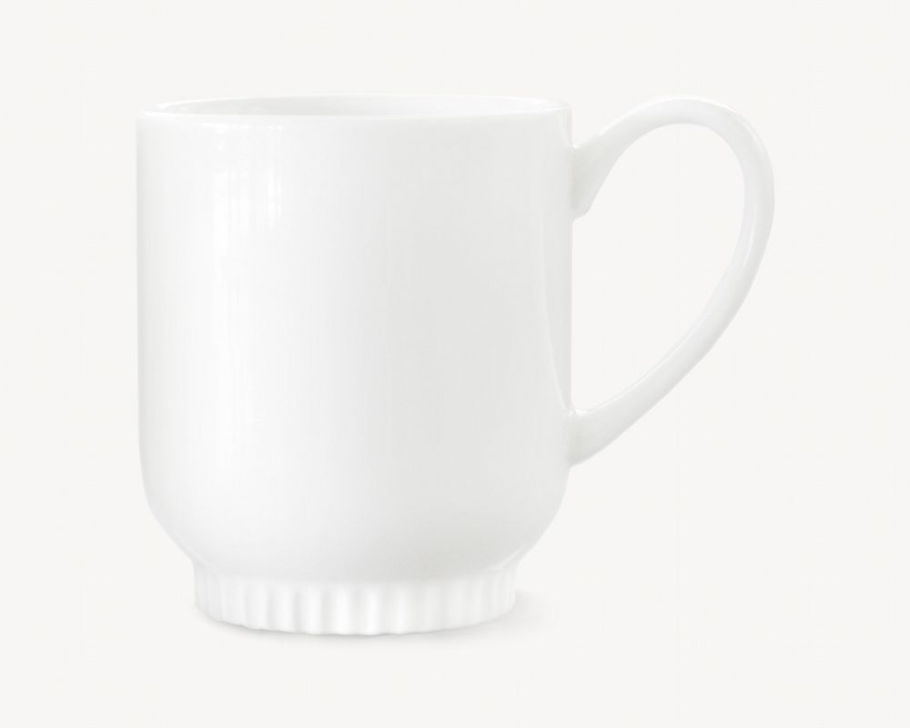 White simple empty mug