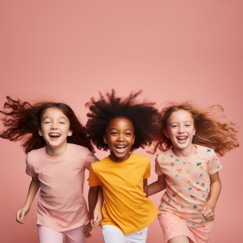 Cheerful laughing child smile. AI generated Image by rawpixel.