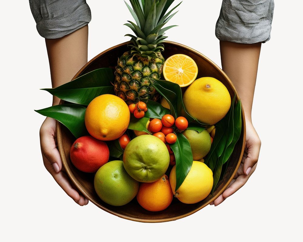 Grapefruit pineapple plant food. AI generated Image by rawpixel.