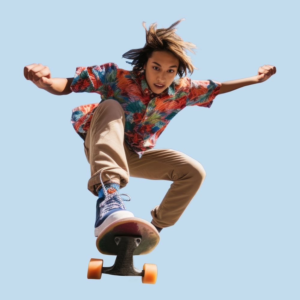 Skateboard footwear individuality skateboarding. AI generated Image by rawpixel.