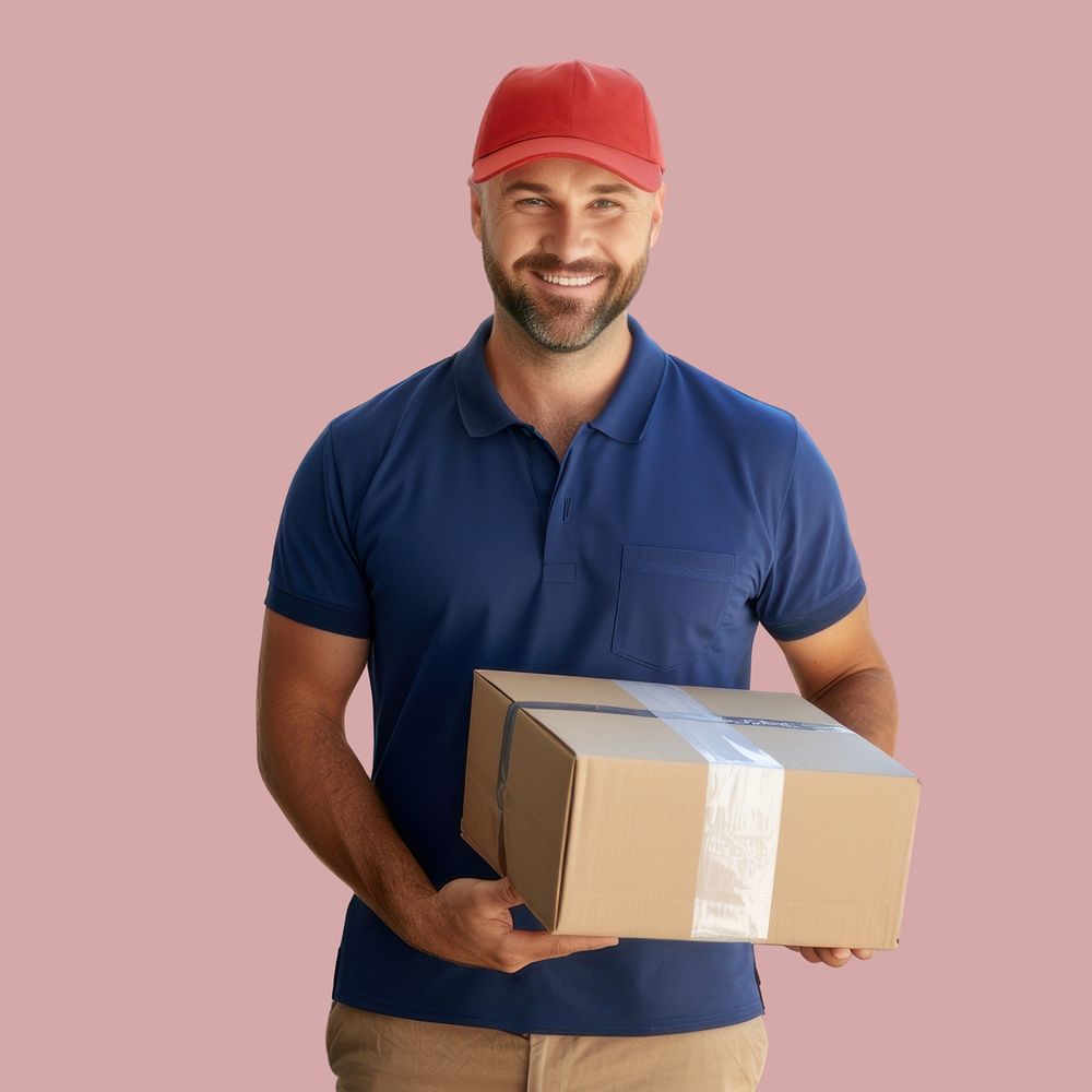 Cardboard carton box delivering. AI generated Image by rawpixel.