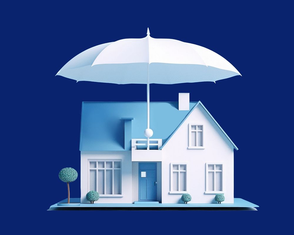 Architecture umbrella building house. AI generated Image by rawpixel.