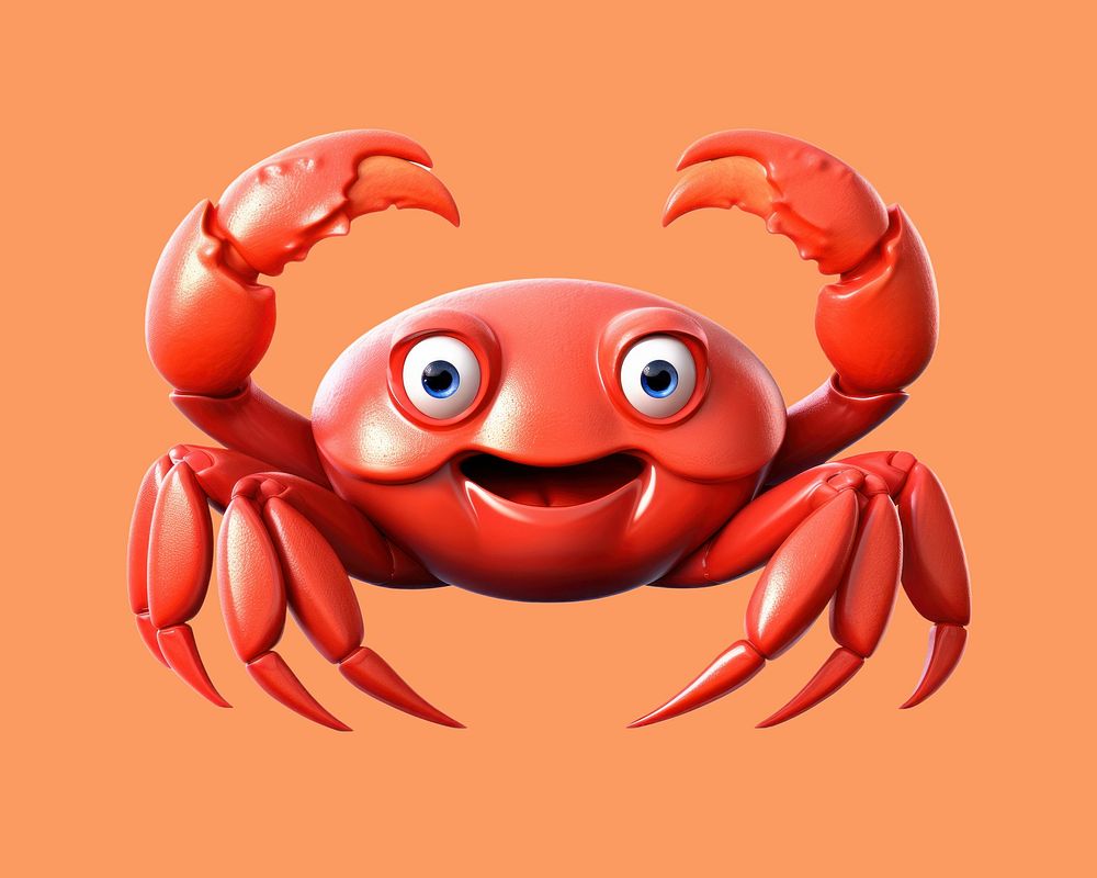 Seafood animal crab invertebrate. AI generated Image by rawpixel.