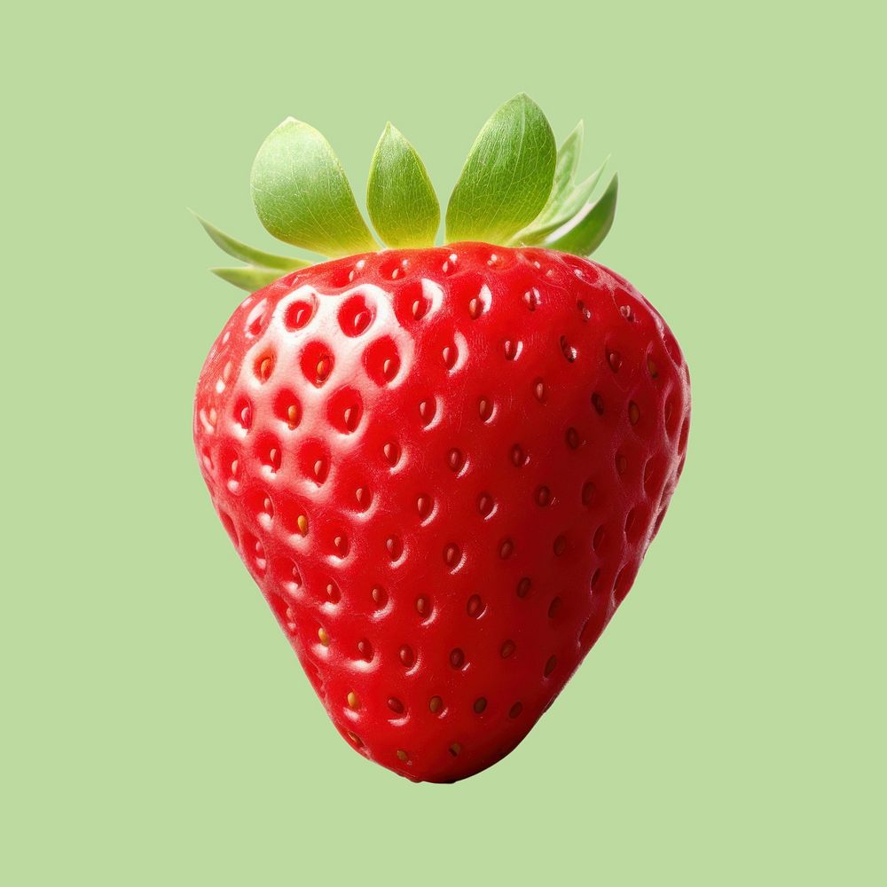 Strawberry fruit plant food. AI generated Image by rawpixel.