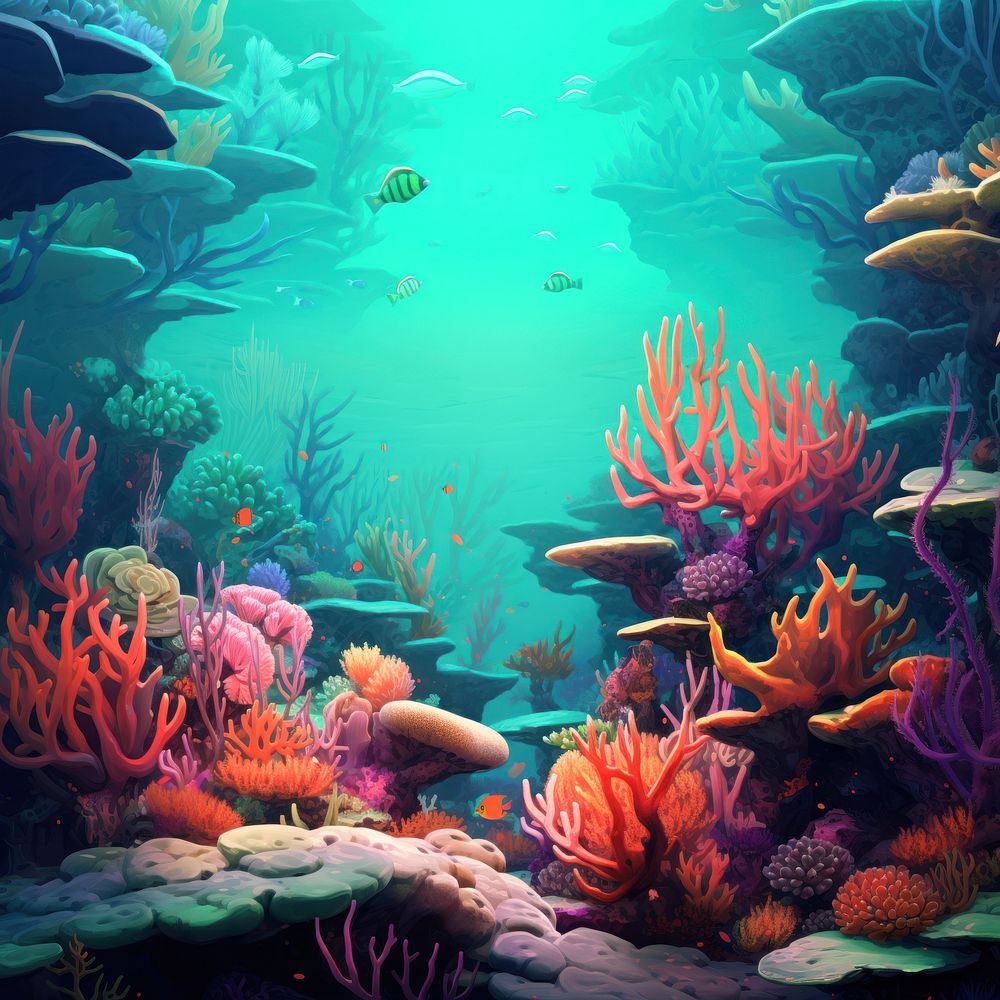 Coral reef illustration