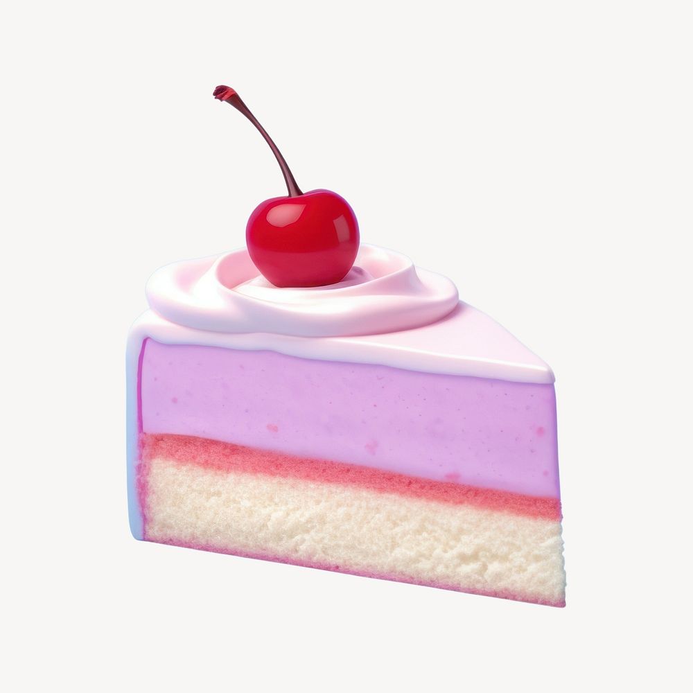 Dessert cherry fruit cream. AI generated Image by rawpixel.