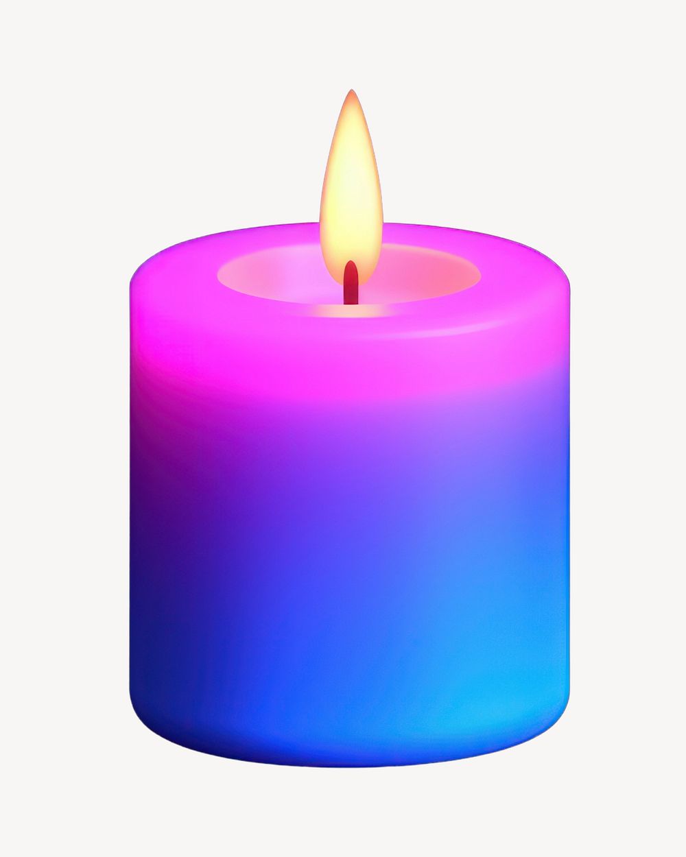 Candle fire illuminated cylinder. AI generated Image by rawpixel.