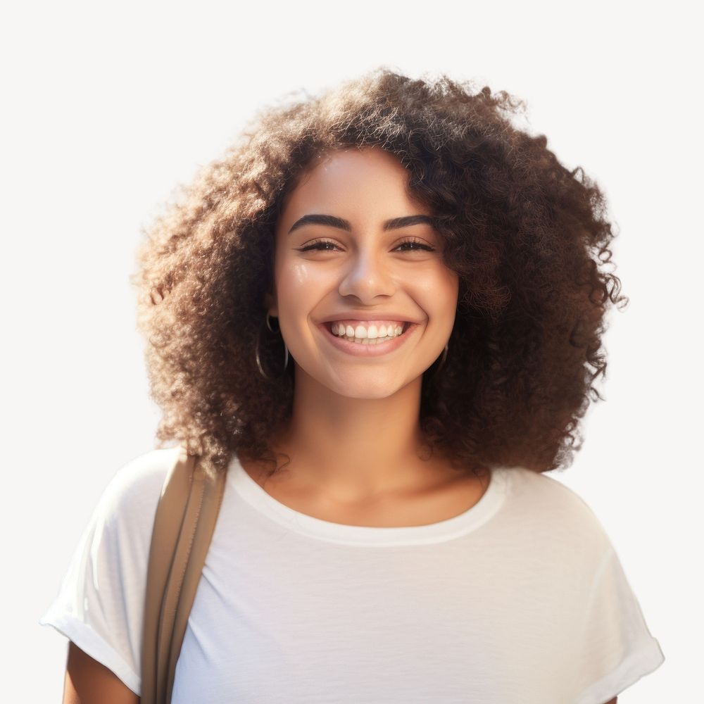 Adult smile individuality hairstyle. AI generated Image by rawpixel.