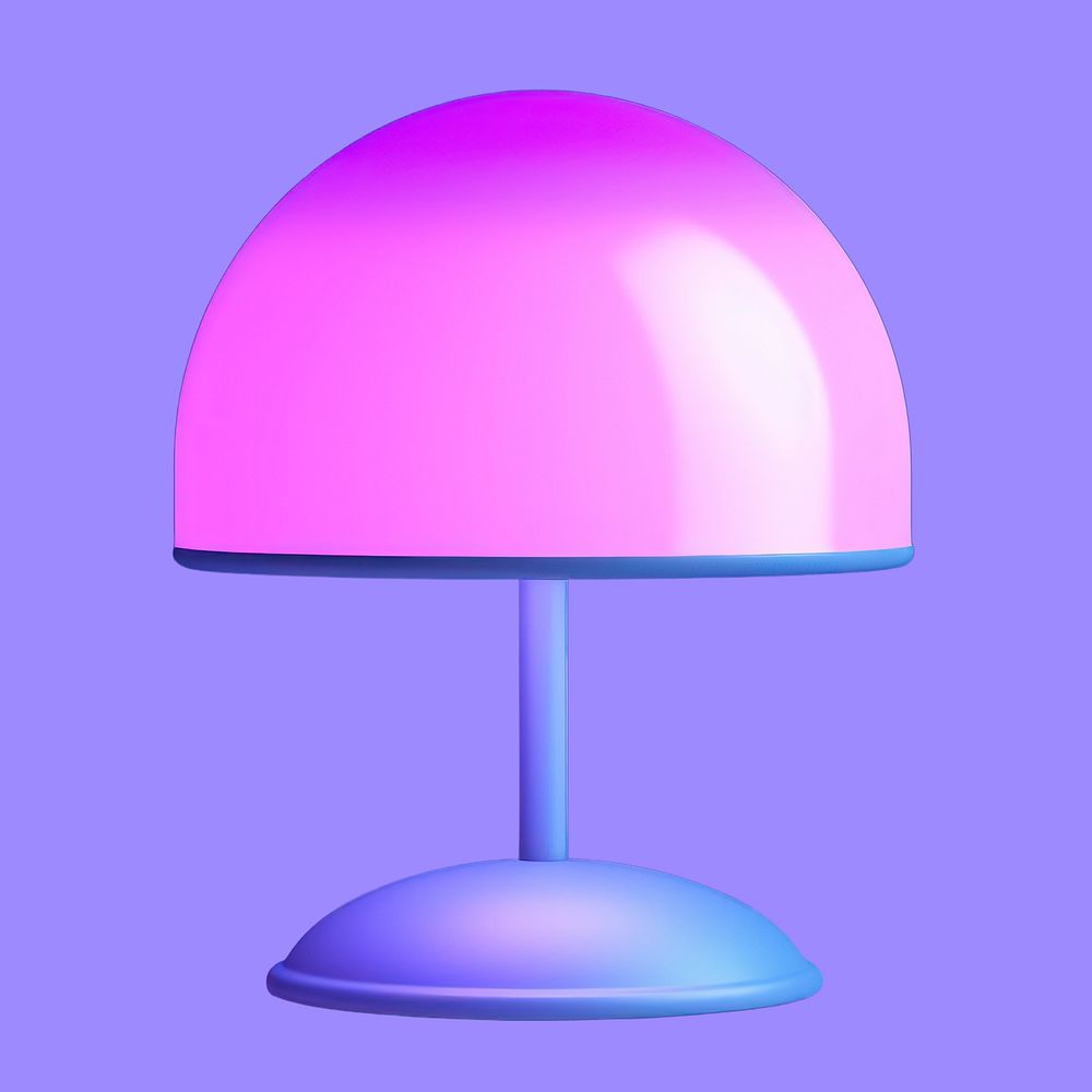 Modern colorful dome table lamp
