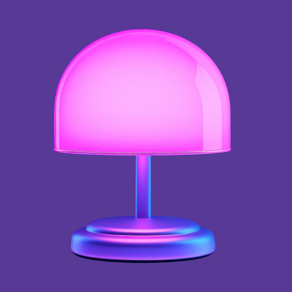 Lamp illuminated electronics technology. AI generated Image by rawpixel.