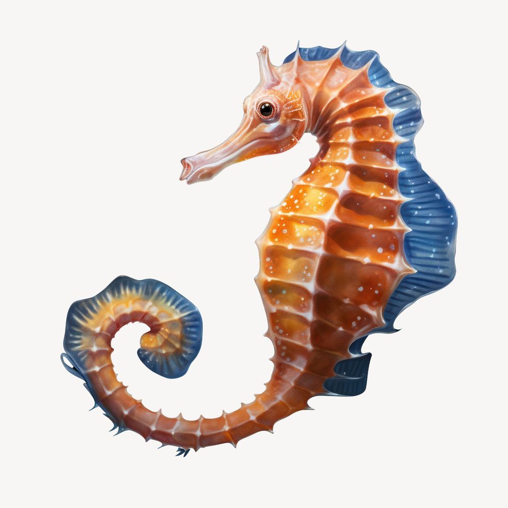 Seahorse animal mammal invertebrate. AI generated Image by rawpixel.