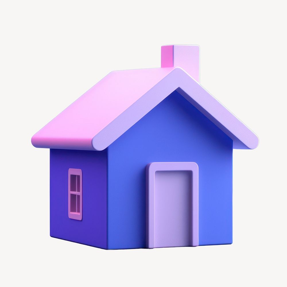 Architecture building playhouse dollhouse. AI generated Image by rawpixel.