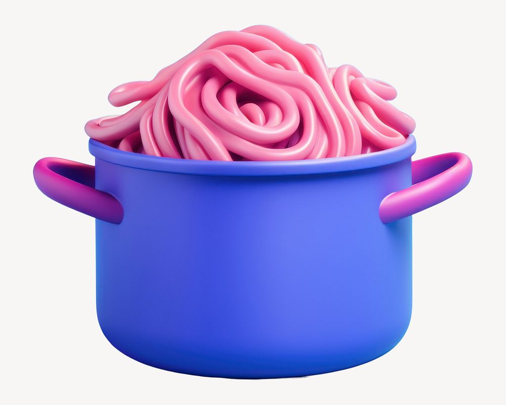 Icing food spaghetti naporitan. AI generated Image by rawpixel.