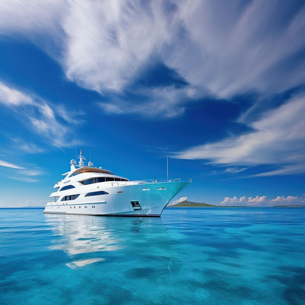 Outdoors vehicle nature yacht. AI generated Image by rawpixel.
