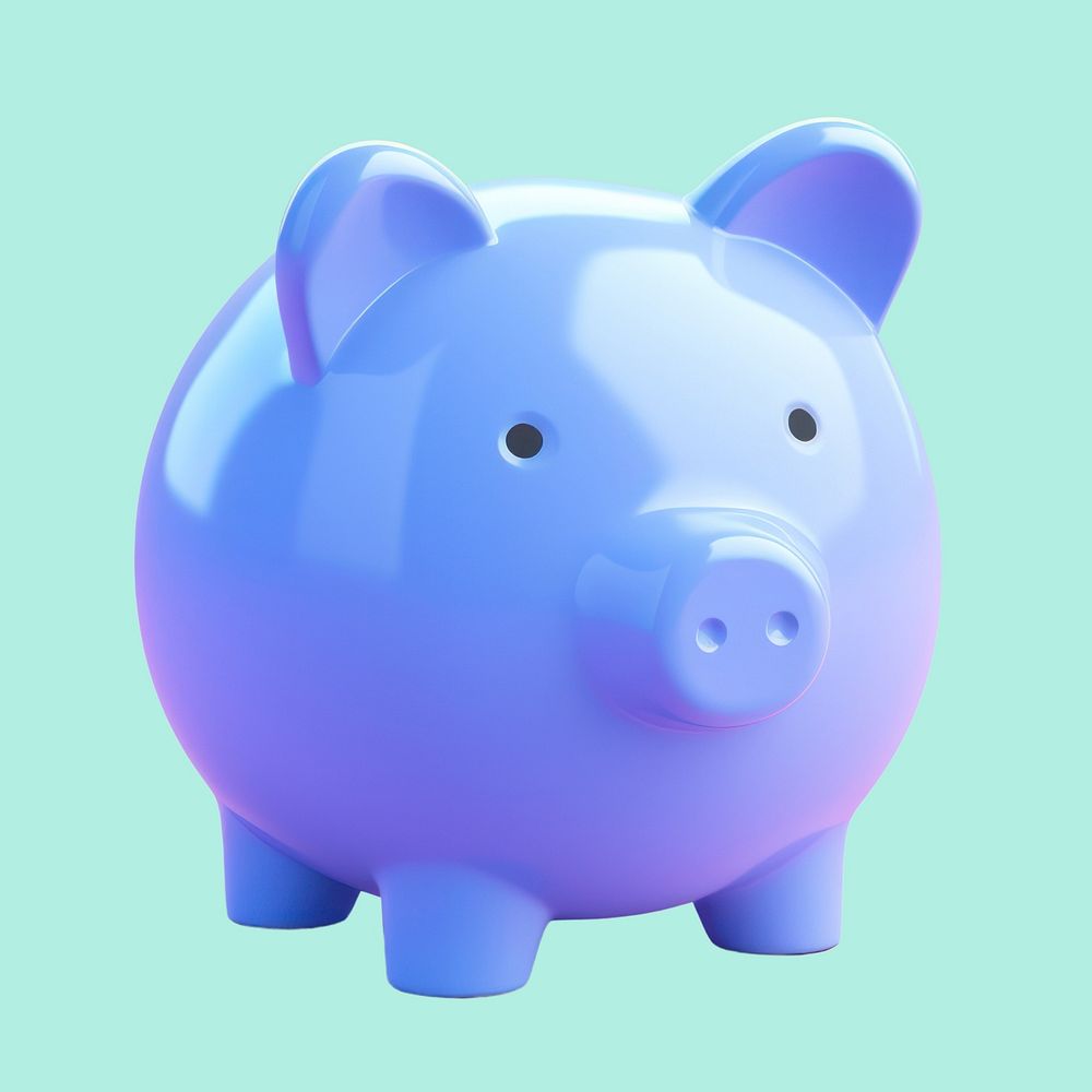 Pig representation investment retirement. AI generated Image by rawpixel.