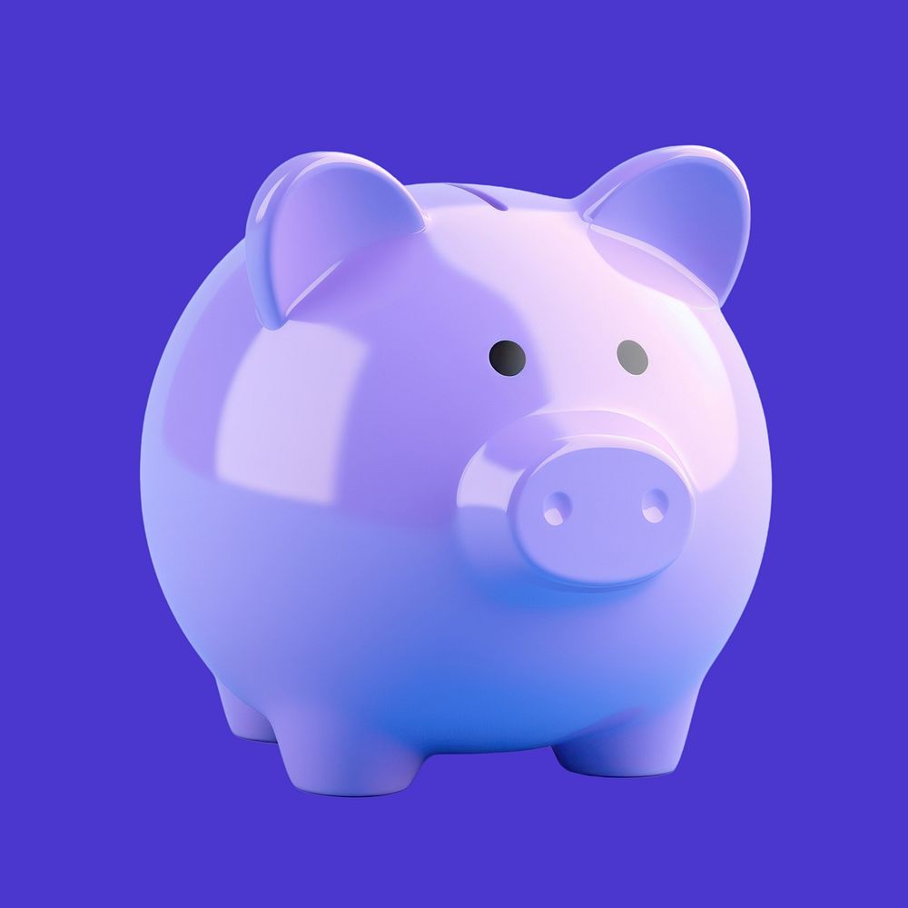 Pig representation investment currency. AI generated Image by rawpixel.
